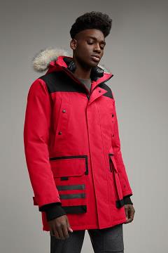 Chamarras Canada Goose Hombre Mexico - Erickson Abrigos Rojos HE4618573